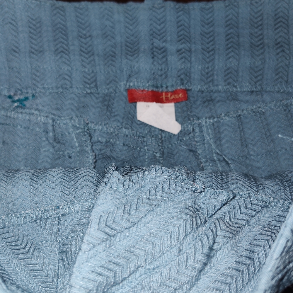 Blue Ribbed Pants - Picture 3 of 3